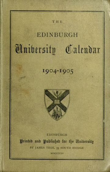 University Of Edinburgh Calendar